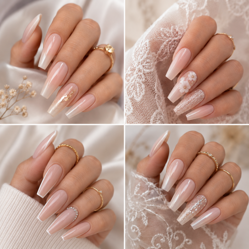 Coffin Nails: The Bold Bridal Statement