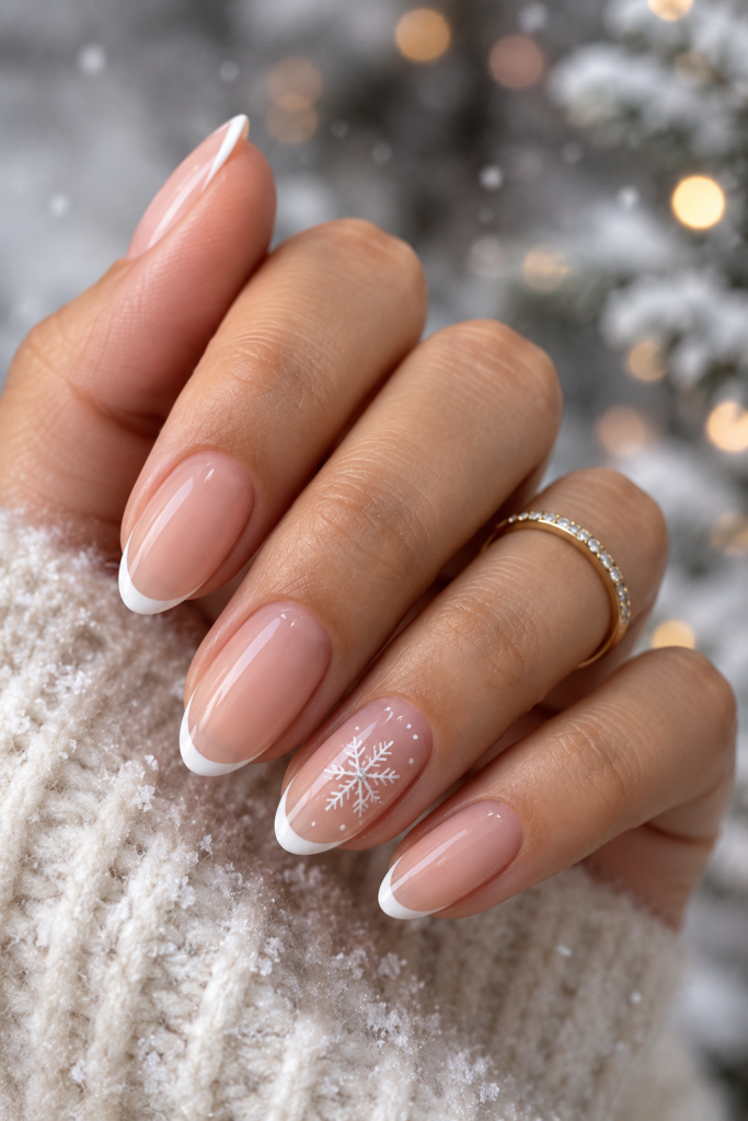 Snowflake Accent Nail