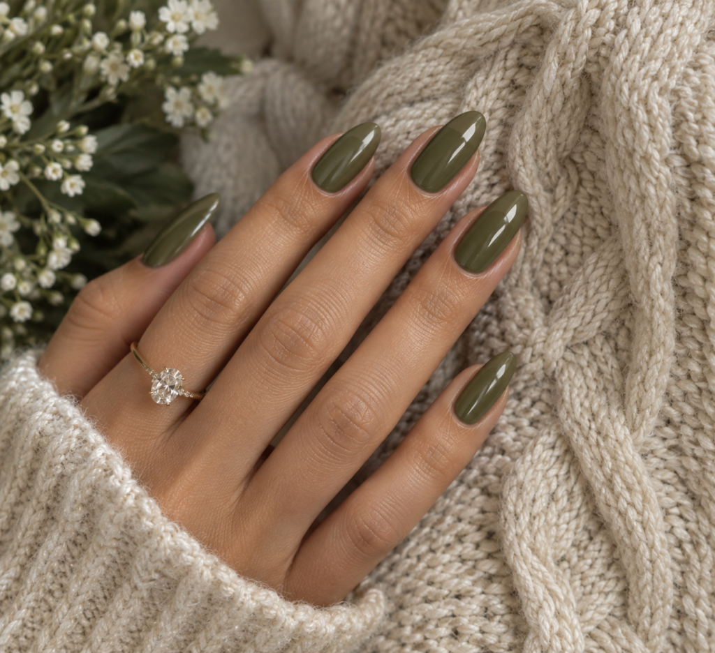 Olive Green Glossy 