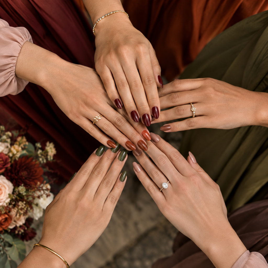 Autumnal Bridal Hands