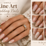 Simple Line Art Wedding Nails: 15 Minimalist Bridal Nail Ideas You'll Actually Want to Copy