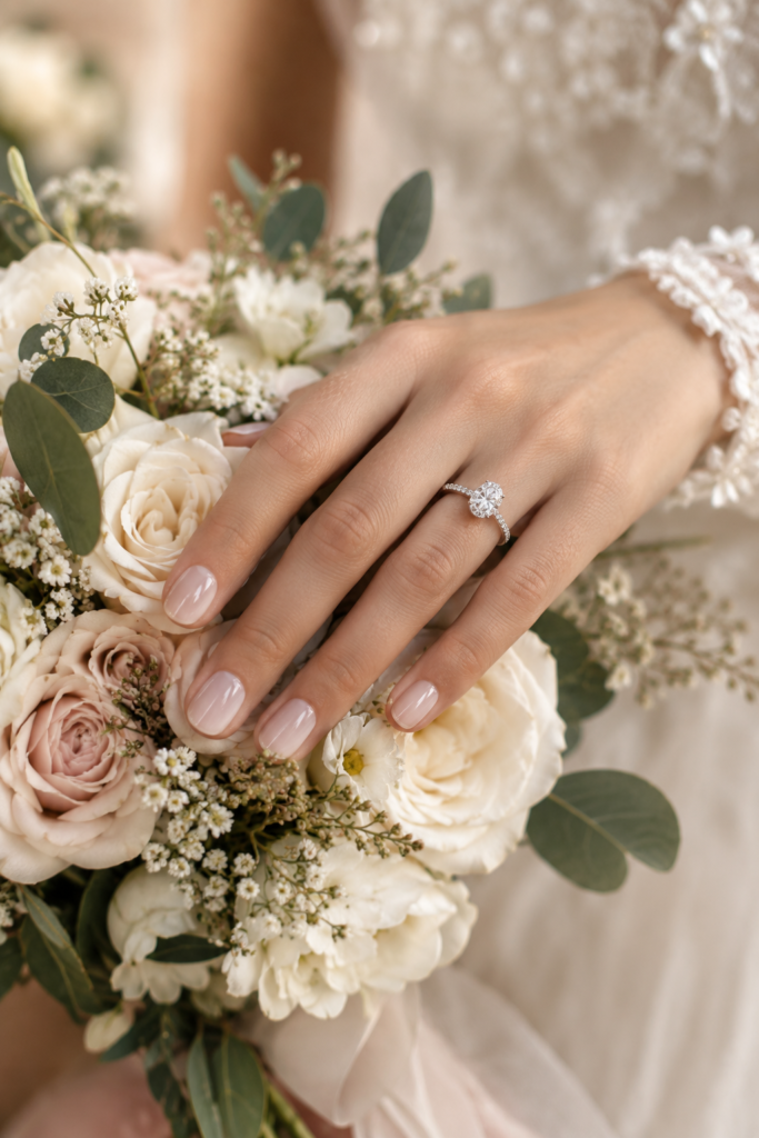 Romantic Bridal Bouquet and Ring