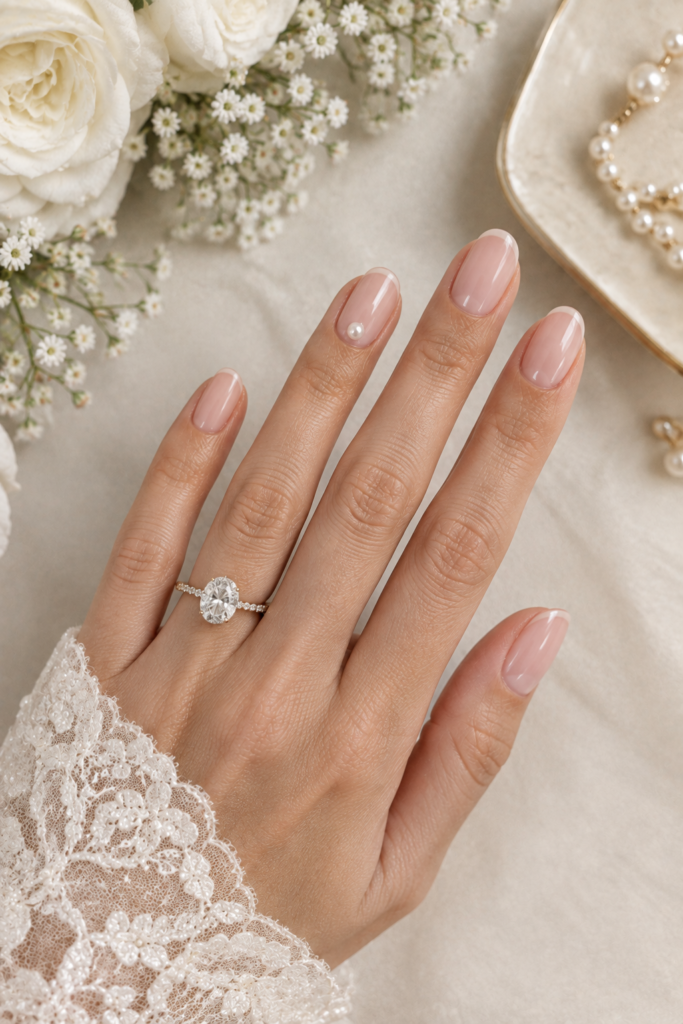 Minimalist Pearl & Chrome Accents