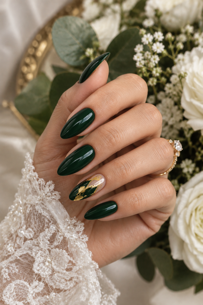 Forest Green + Gold Chrome Accents 