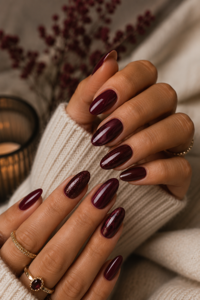 Rich Burgundy and Deep Wine Shades