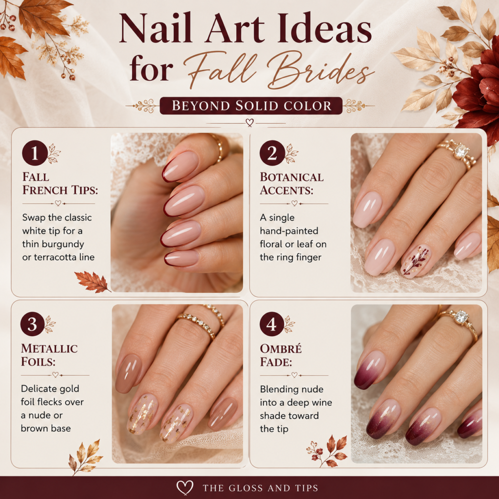 Nail Art Ideas for Fall Brides (Beyond Solid Color)