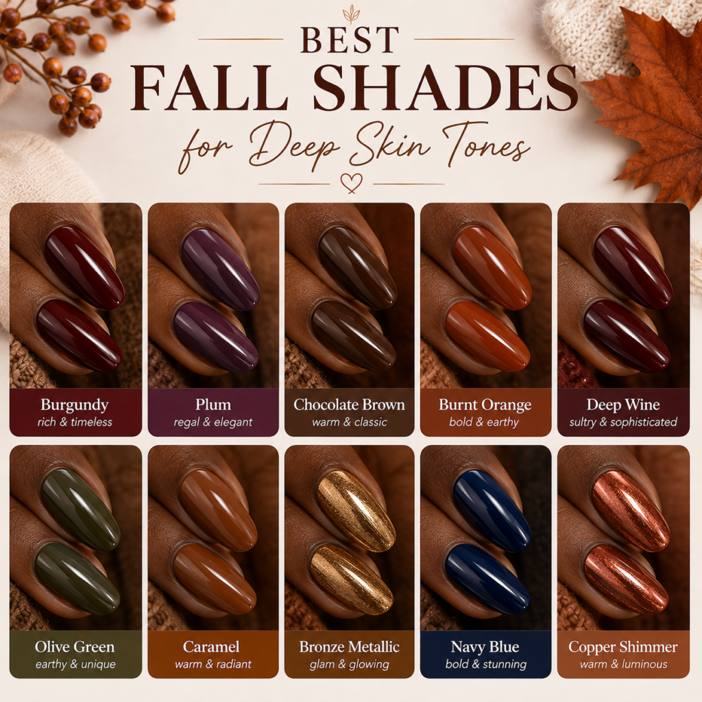 Best Fall Shades for Deep Skin Tones