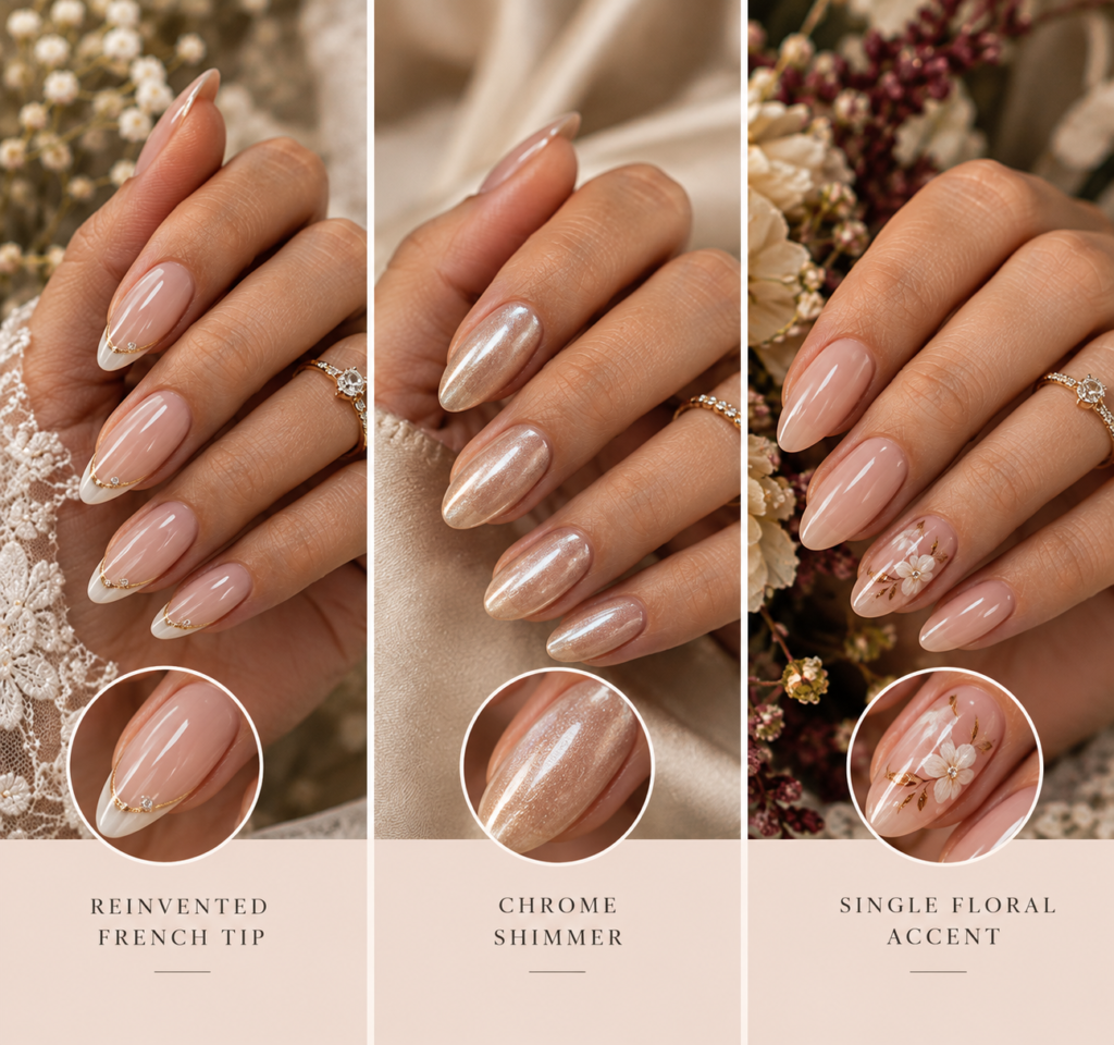 Bridal Nail Art Triptych