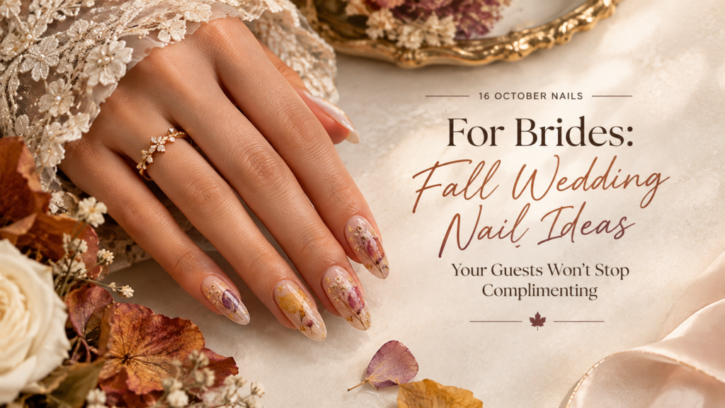 16 October Nails for Brides: Fall Wedding Nail Ideas Your Guests Won't Stop Complimenting
