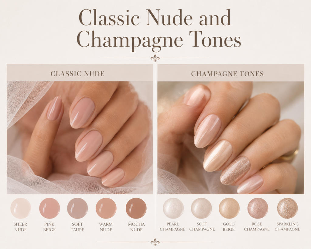 Classic Nude and Champagne Tones