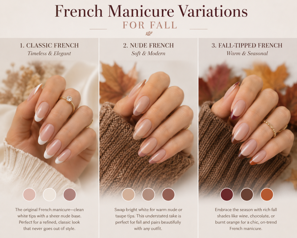 French Manicure Variations for Fall