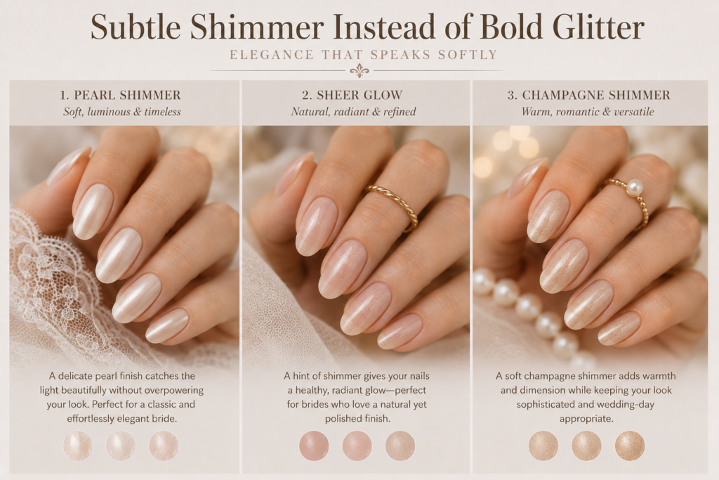Subtle Shimmer Instead of Bold Glitter