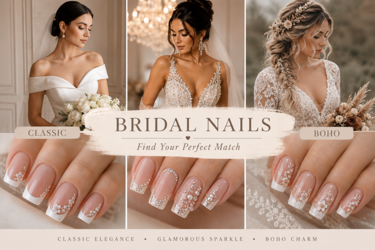 French Tip Wedding Nails