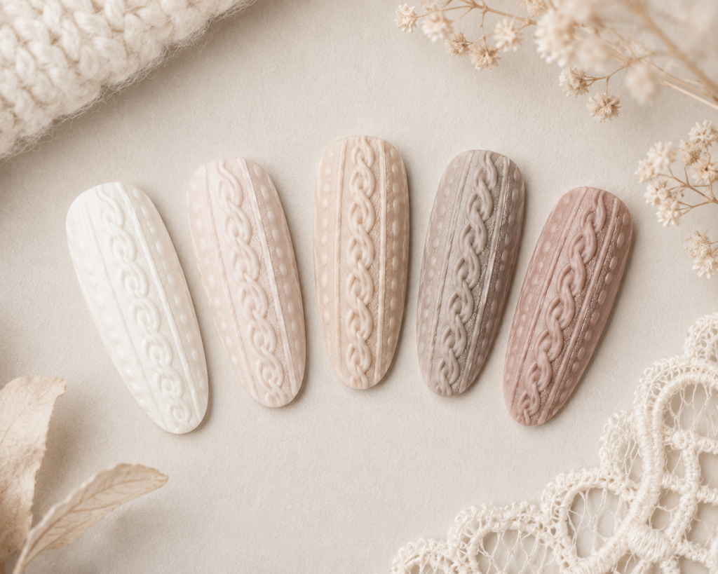 different sweater nail color