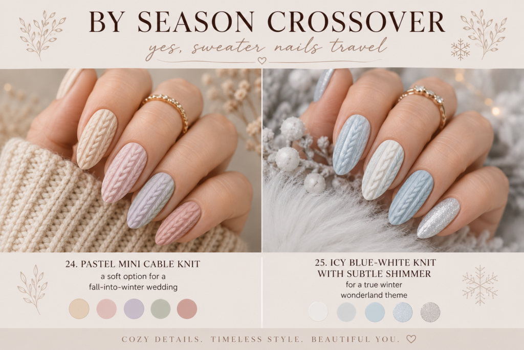 Sweater Nail Design By Season Crossover