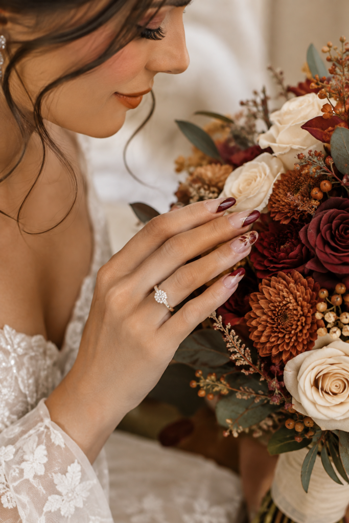 fresh fall-toned manicure