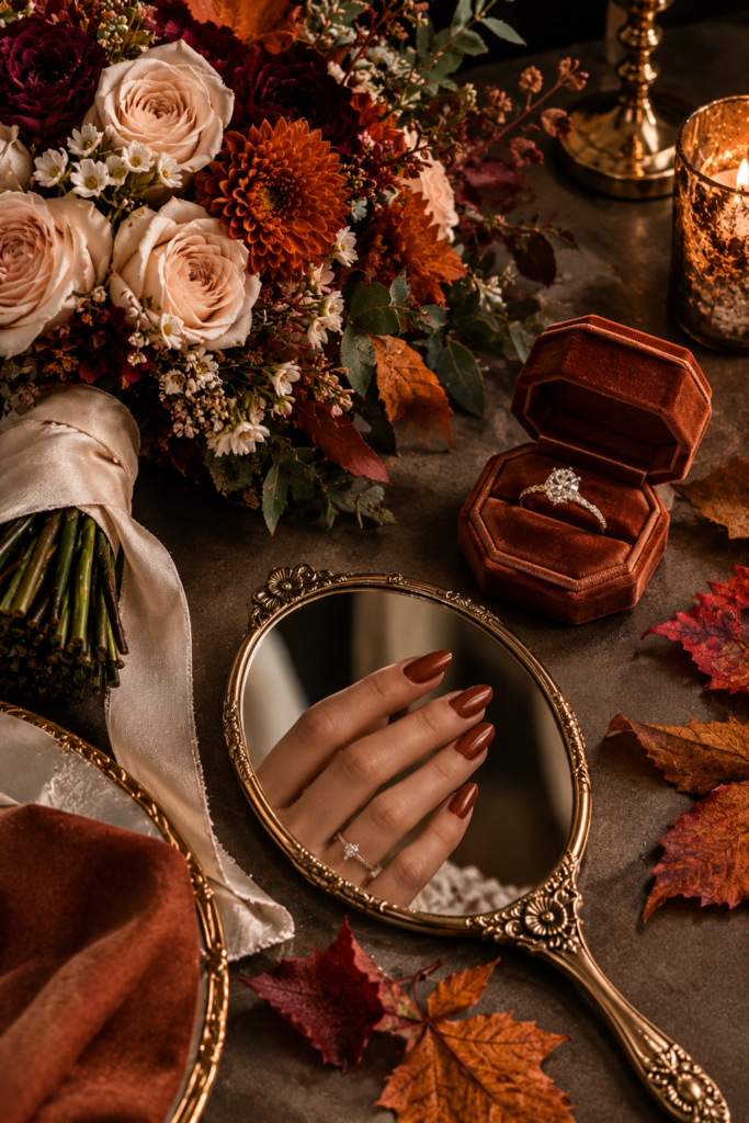 terracotta-painted nails