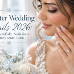 Winter Wedding Nails 2026: Icy Snowflake Nails for a Glam Bridal Look