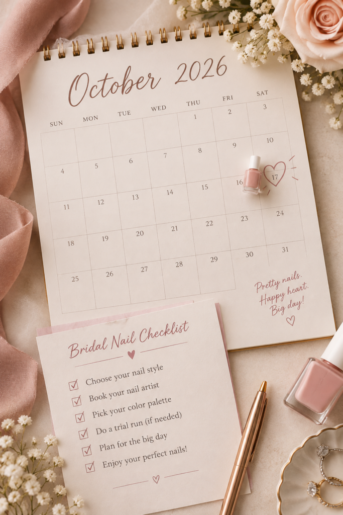 Bridal Nails October Planner